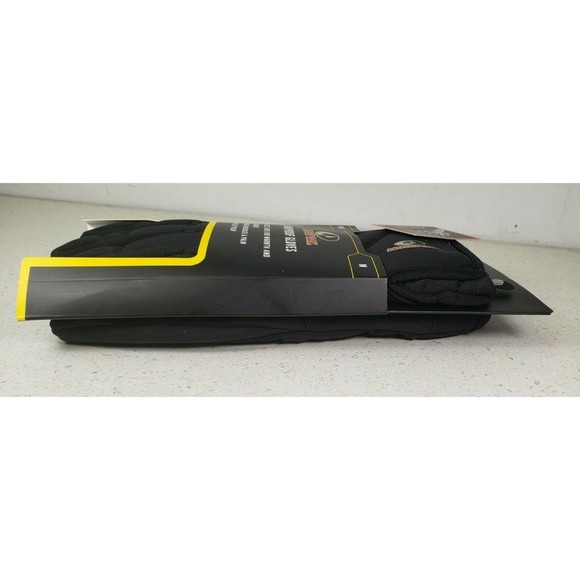 Mossy Oak Wind Proof Black Gloves Fleece Lined Padded Knuckles Non Slip Palm Med - Picture 11 of 11